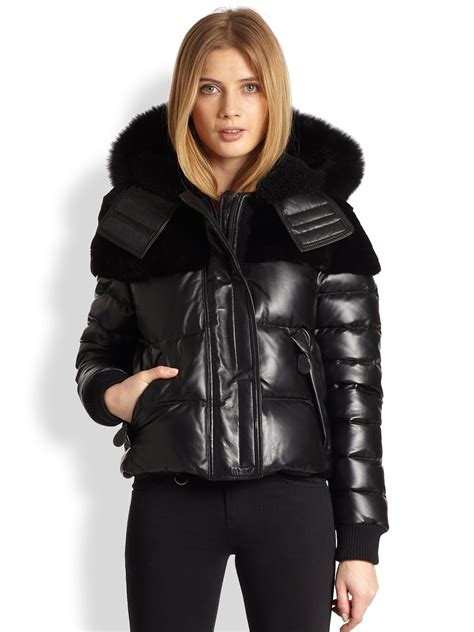 burberry black fur trim puffer coat|women's Burberry puffer coat sale.